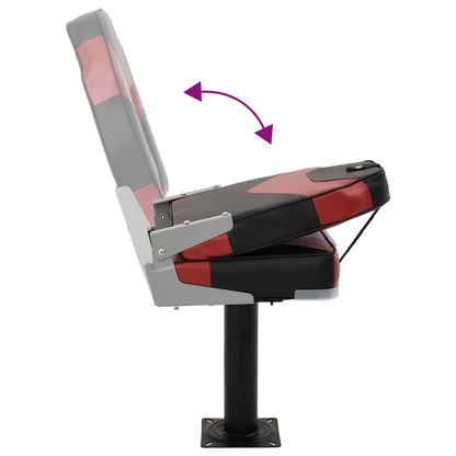 2 Piece Foldable Boat Seat Set High Backrest