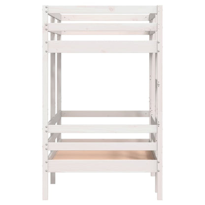 Bunk Bed without Mattress White 80x200 cm Solid Wood Pine
