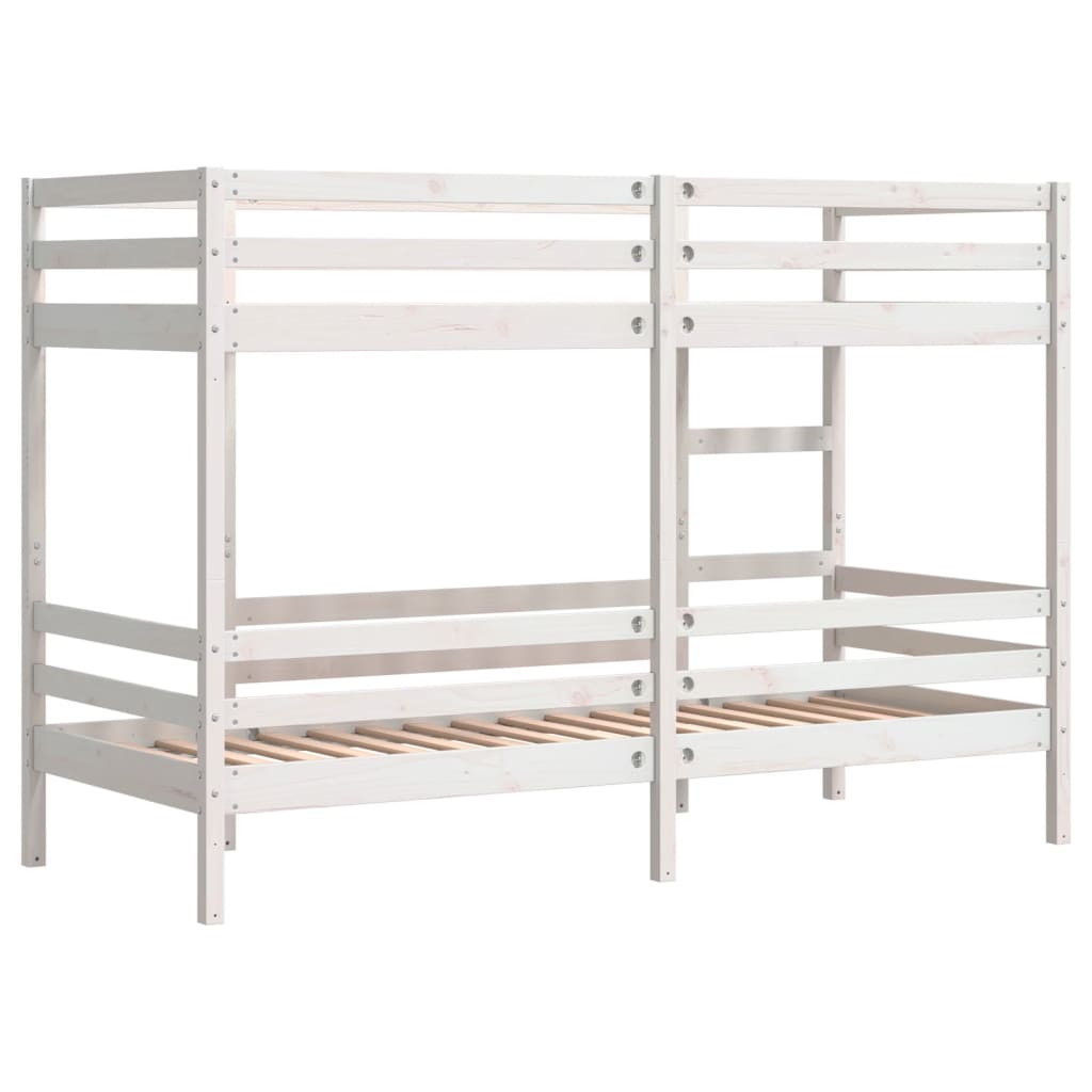 Bunk Bed without Mattress White 80x200 cm Solid Wood Pine