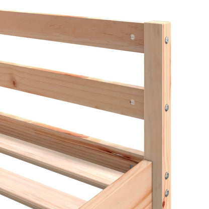 Loft Bed with Desk and Ladder 160x200 cm Solid Wood Pine