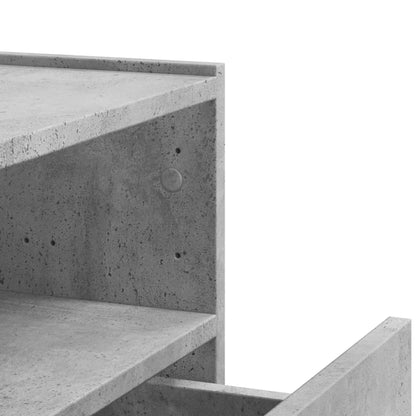 Wall-mounted Bedside Cabinet Concrete Grey 45x30x35 cm