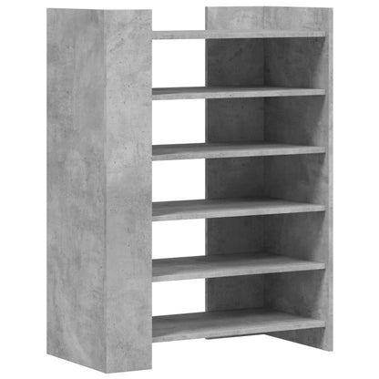 Shoe Cabinet Concrete Grey 74.5x37.5x100 cm Engineered Wood