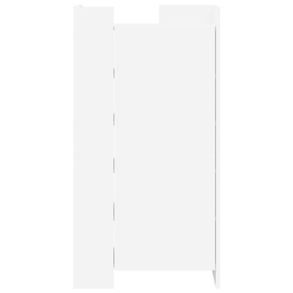 Shoe Cabinet White 52x37.5x100 cm Engineered Wood