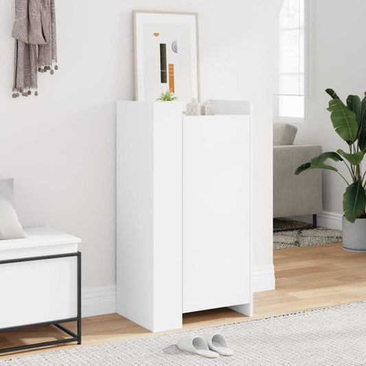 Shoe Cabinet White 52x37.5x100 cm Engineered Wood