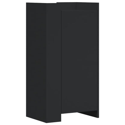 Shoe Cabinet Black 52x37.5x100 cm Engineered Wood