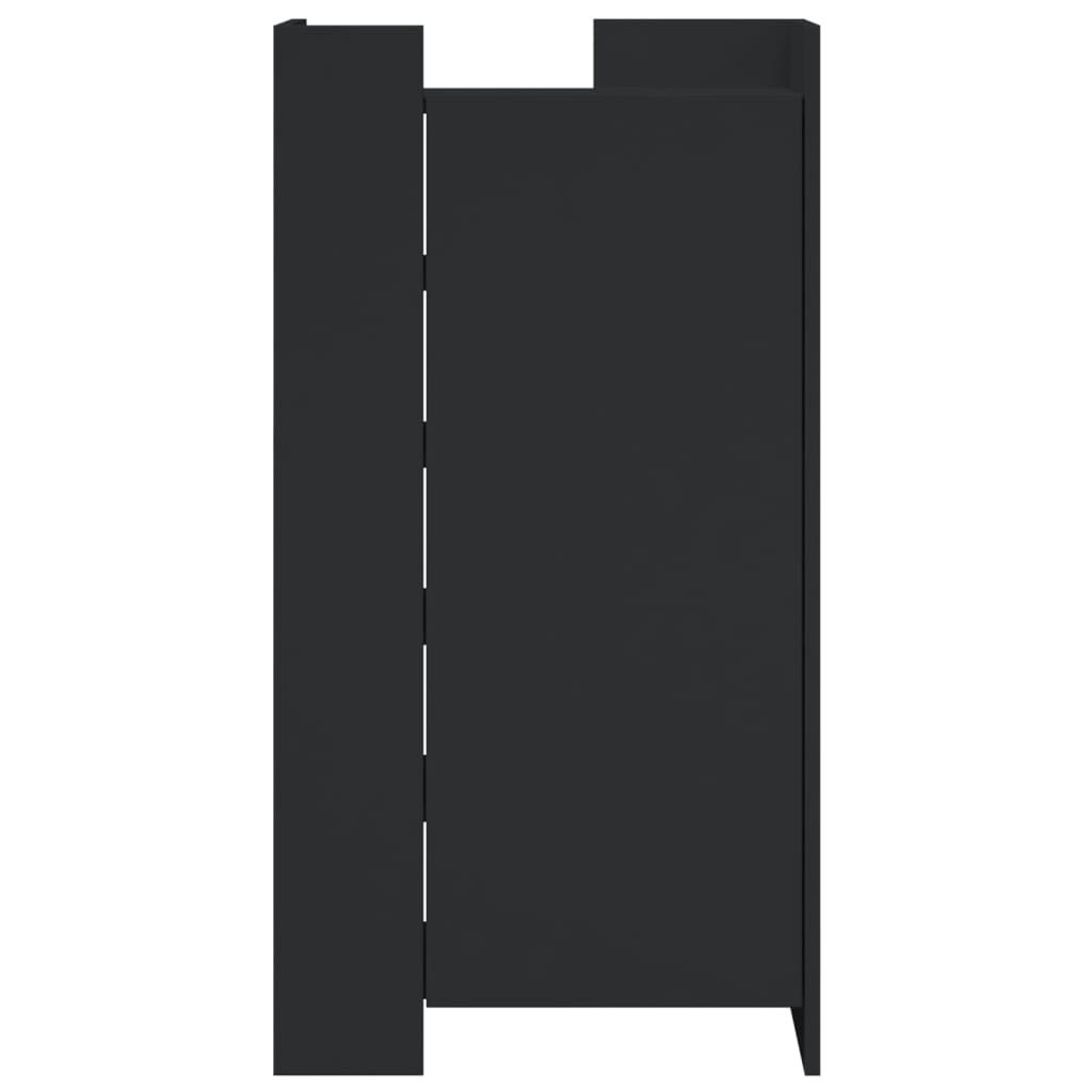 Shoe Cabinet Black 52x37.5x100 cm Engineered Wood