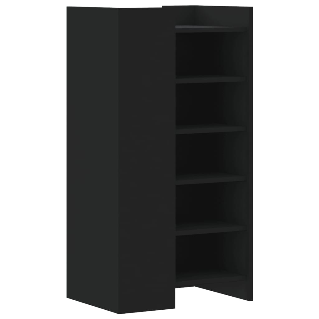 Shoe Cabinet Black 52x37.5x100 cm Engineered Wood