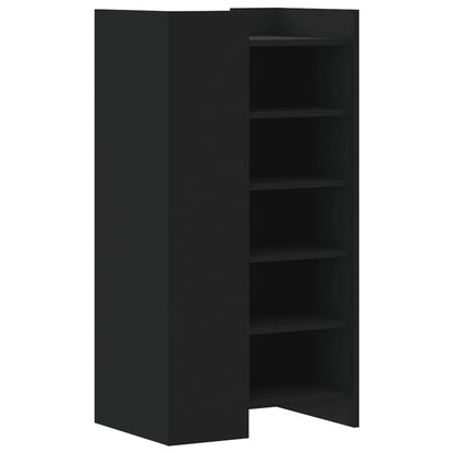 Shoe Cabinet Black 52x37.5x100 cm Engineered Wood