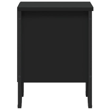 Bedside Cabinet Black 2 pcs 40x30x40 cm Engineered Wood