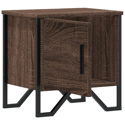 Bedside Cabinet Brown Oak 40x30x40 cm Engineered Wood