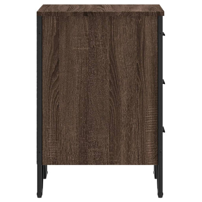 Bedside Cabinet Brown Oak 40x41x60 cm Engineered Wood