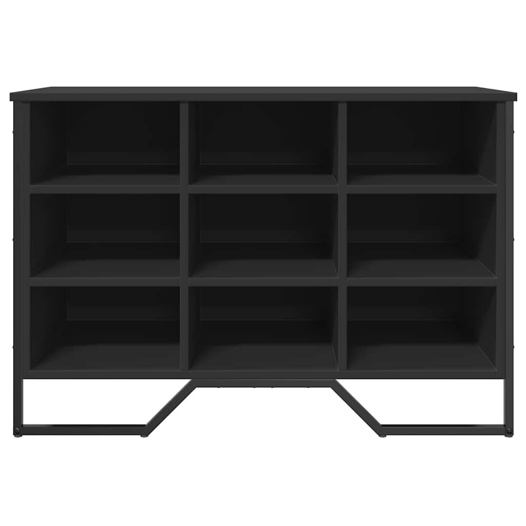 Shoe Cabinet Black 90x38x61.5 cm Engineered Wood