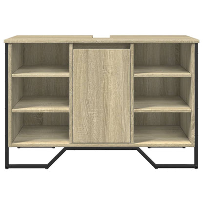 Bathroom Sink Cabinet Sonoma Oak 91x35x60 cm Engineered Wood