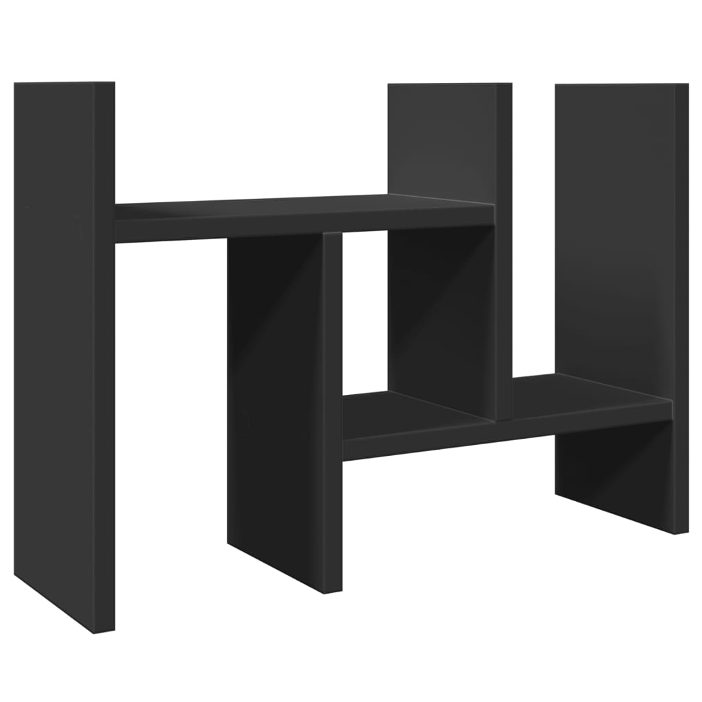 Desk Organiser Black 34.5x15.5x35.5 cm Engineered wood