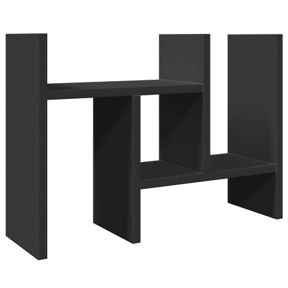 Desk Organiser Black 34.5x15.5x35.5 cm Engineered wood
