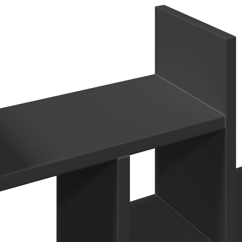 Desk Organiser Black 34.5x15.5x35.5 cm Engineered wood