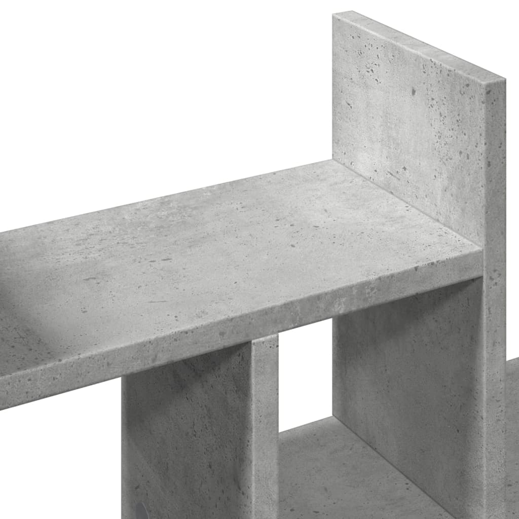 Desk Organiser Concrete Grey 34.5x15.5x35.5 cm Engineered wood