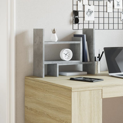 Desk Organiser Concrete Grey 38.5x17x39 cm Engineered wood