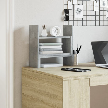 Desk Organiser Concrete Grey 38.5x17x39 cm Engineered wood