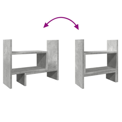 Desk Organiser Concrete Grey 38.5x17x39 cm Engineered wood