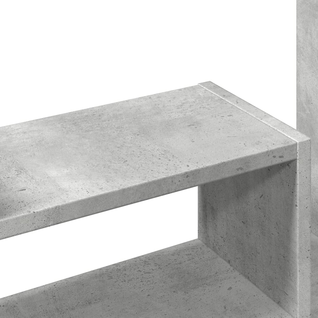 Desk Organiser Concrete Grey 38.5x17x39 cm Engineered wood