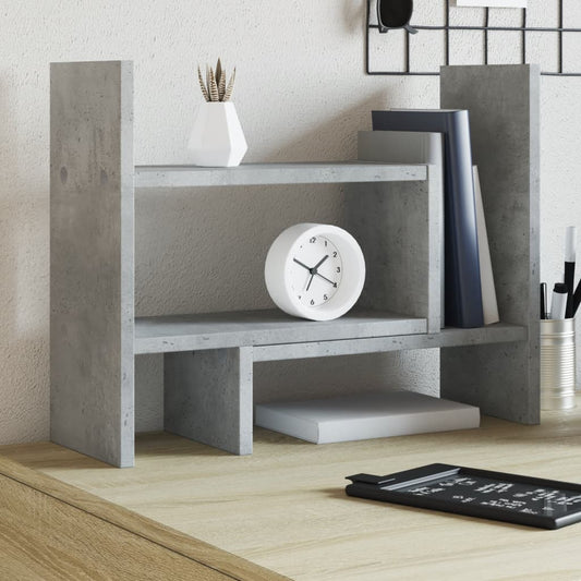 Desk Organiser Concrete Grey 38.5x17x39 cm Engineered wood