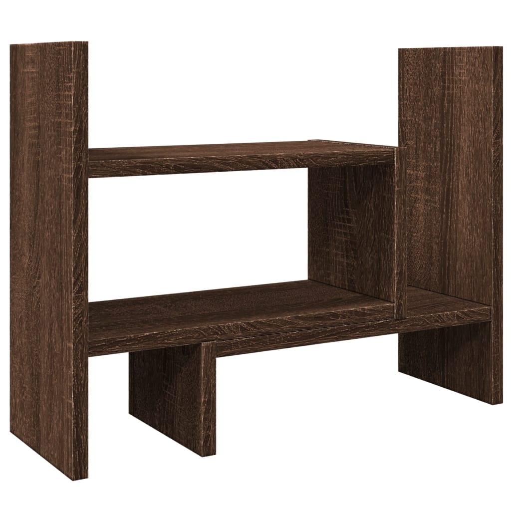 Desk Organiser Brown Oak 38.5x17x39 cm Engineered wood