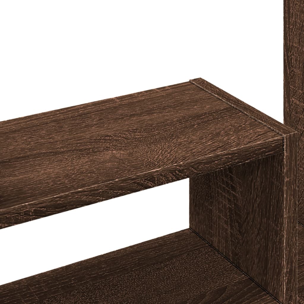 Desk Organiser Brown Oak 38.5x17x39 cm Engineered wood