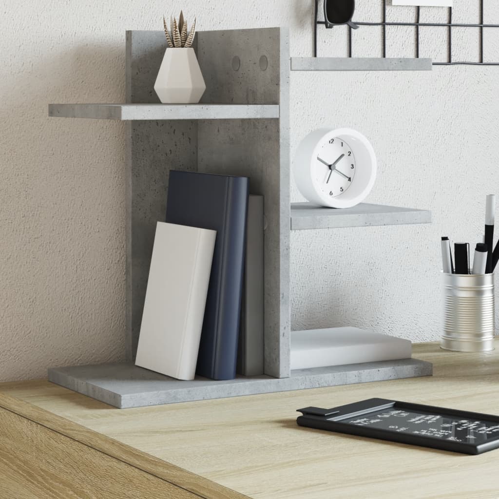 Desk Organiser Concrete Grey 42x21.5x42 cm Engineered wood