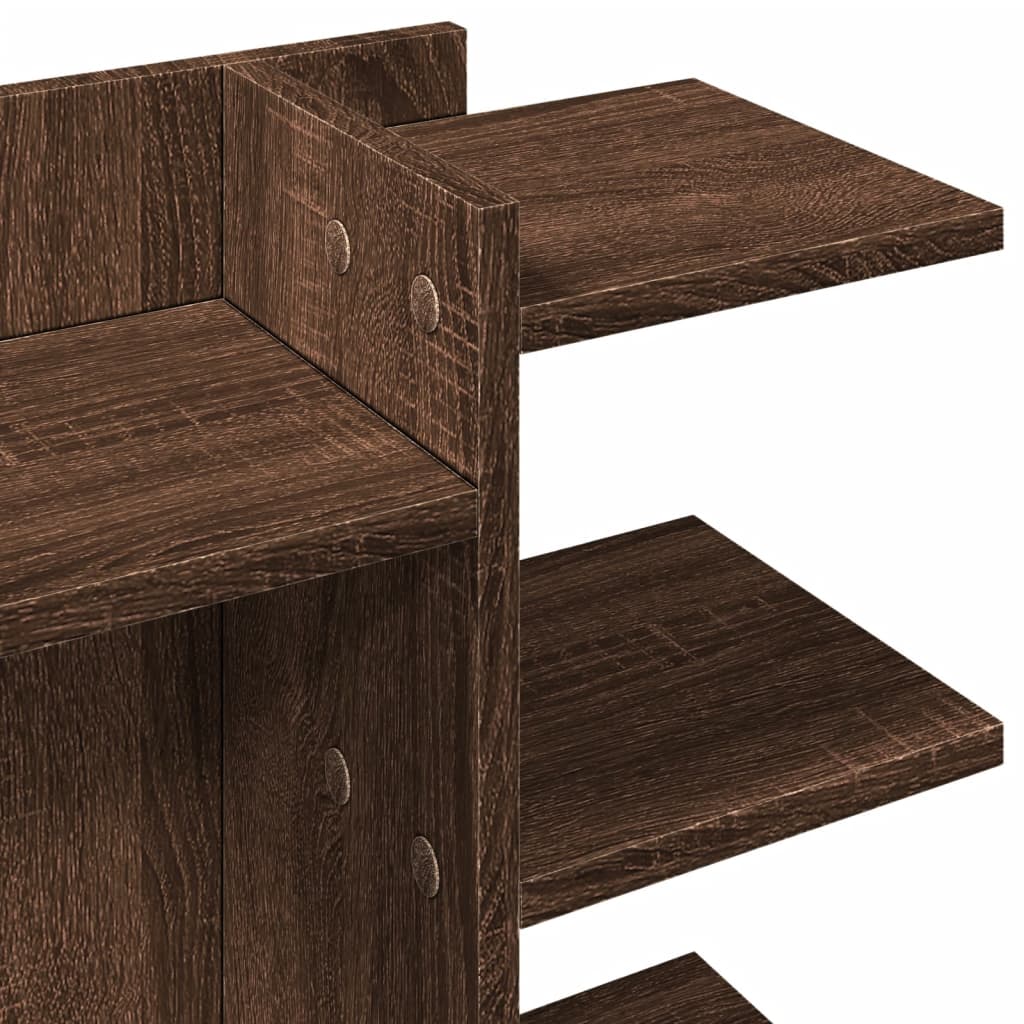 Desk Organiser Brown Oak 42x21.5x42 cm Engineered wood