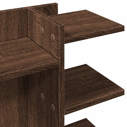 Desk Organiser Brown Oak 42x21.5x42 cm Engineered wood