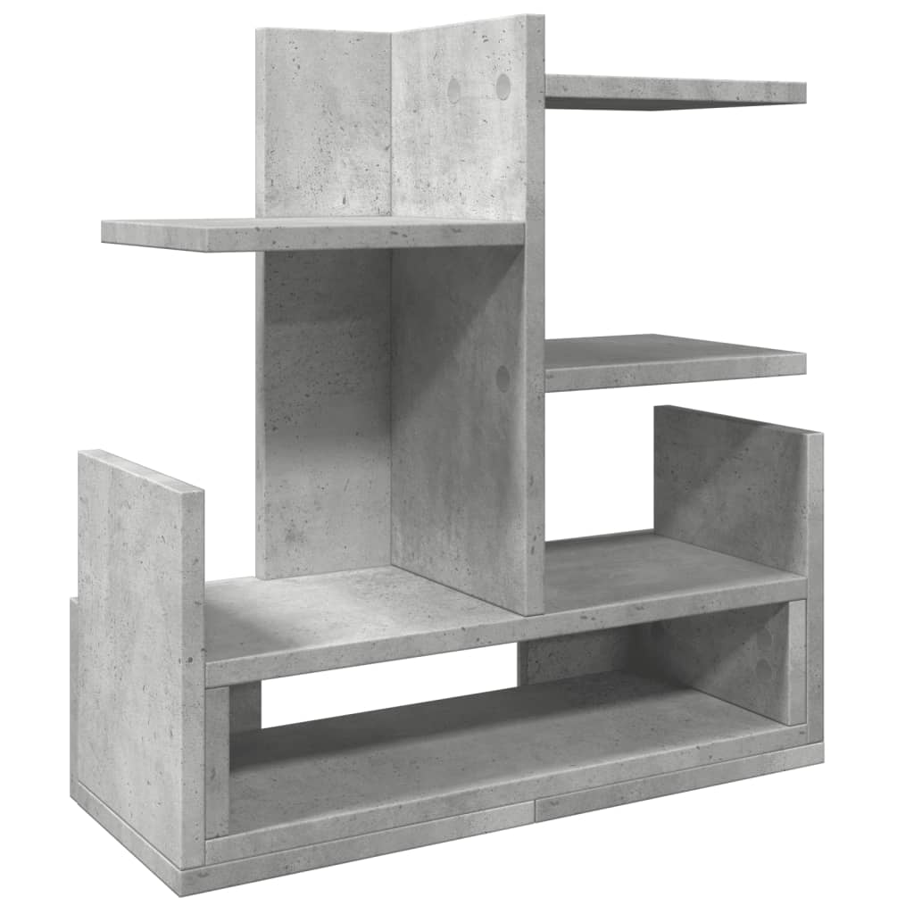 Desk Organiser Concrete Grey 49x20x52.5 cm Engineered wood