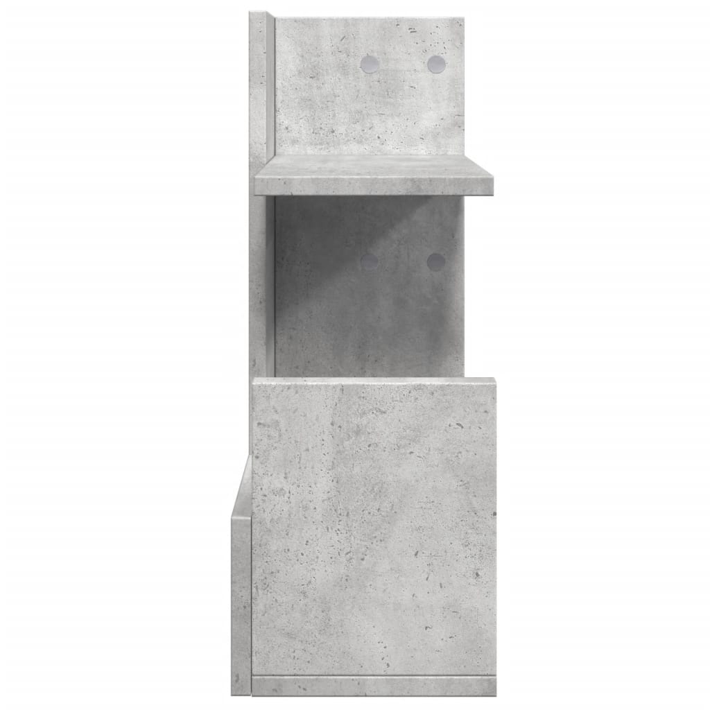 Desk Organiser Concrete Grey 49x20x52.5 cm Engineered wood
