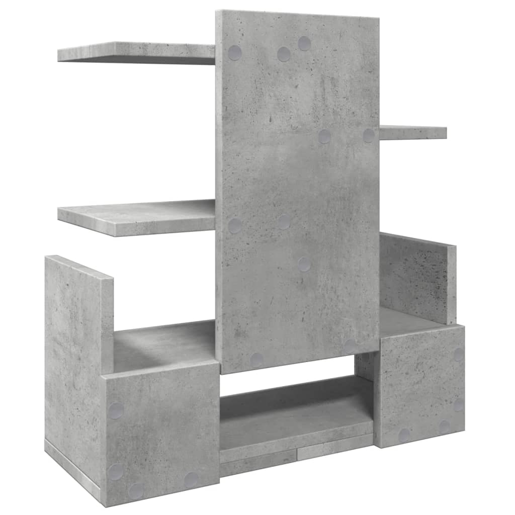 Desk Organiser Concrete Grey 49x20x52.5 cm Engineered wood