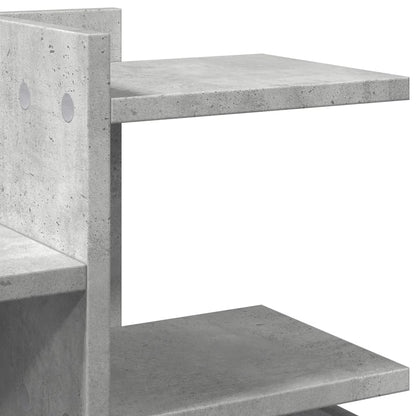 Desk Organiser Concrete Grey 49x20x52.5 cm Engineered wood