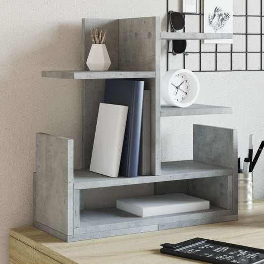 Desk Organiser Concrete Grey 49x20x52.5 cm Engineered wood