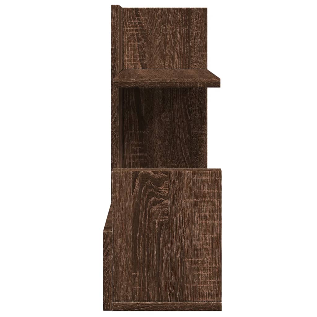 Desk Organiser Brown Oak 49x20x52.5 cm Engineered wood