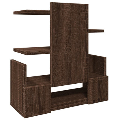 Desk Organiser Brown Oak 49x20x52.5 cm Engineered wood