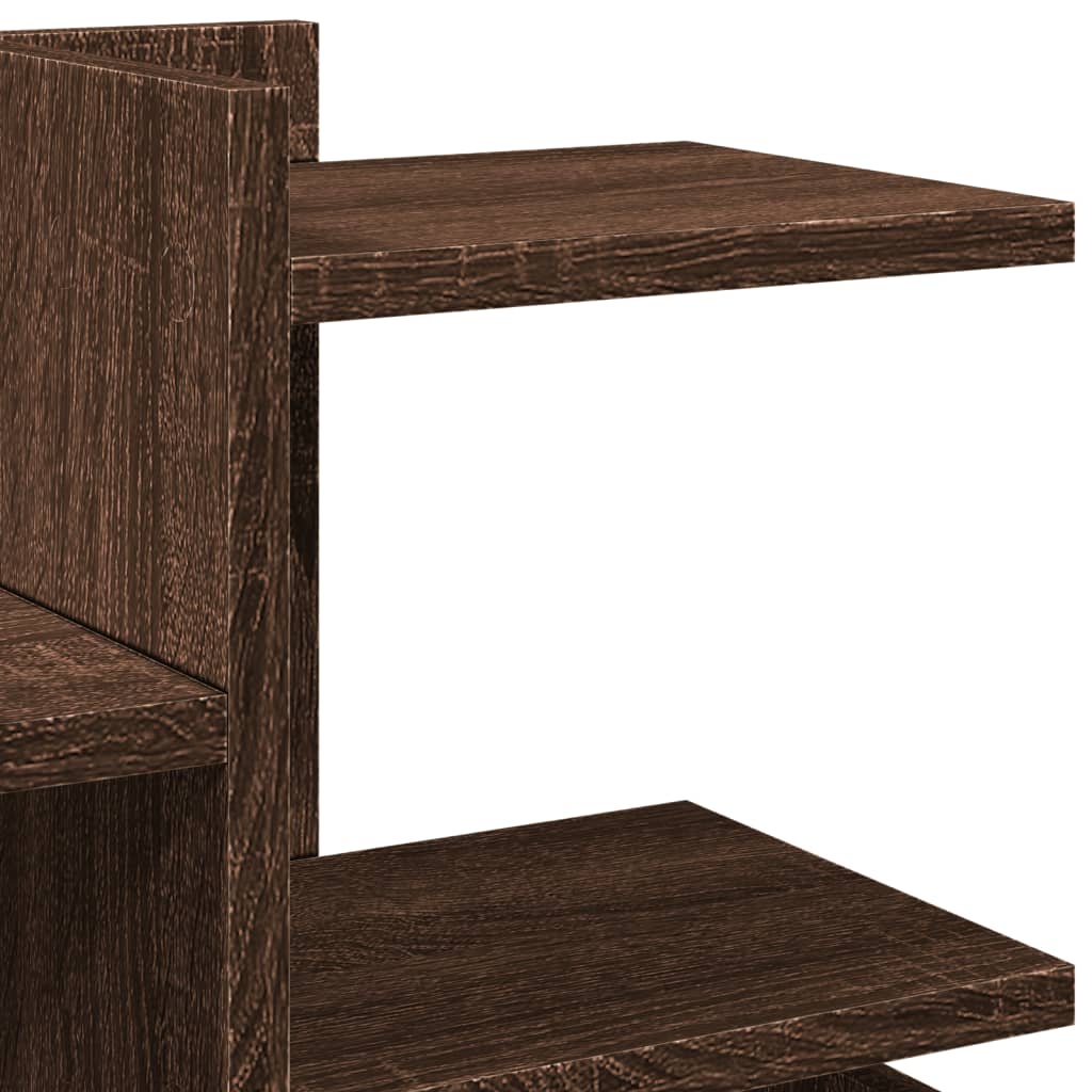 Desk Organiser Brown Oak 49x20x52.5 cm Engineered wood