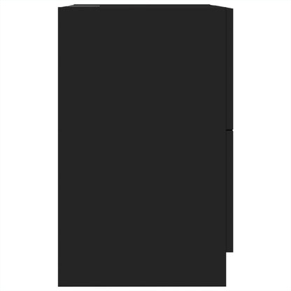 Sink Cabinet Black 40x37x59 cm Engineered Wood