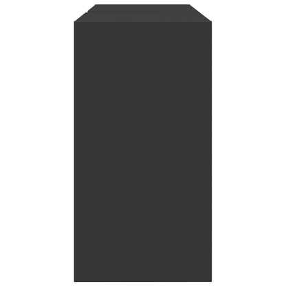 Sink Cabinet Black 90x29x55 cm Engineered Wood