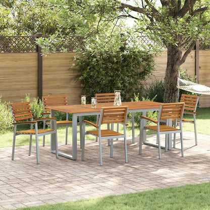 Garden Chair 6 pcs Brown 56 x 57 x 87cm Solid Acacia wood