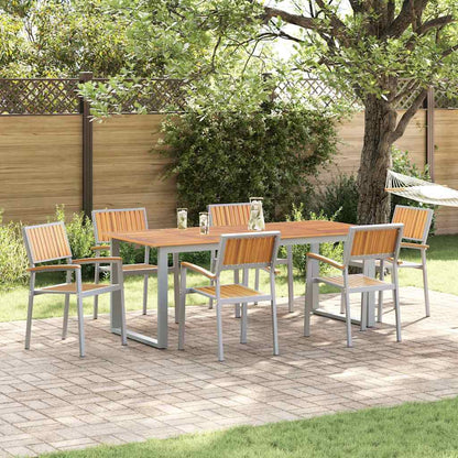 Garden Chair 6 pcs Brown 56 x 57 x 87cm Solid Acacia wood