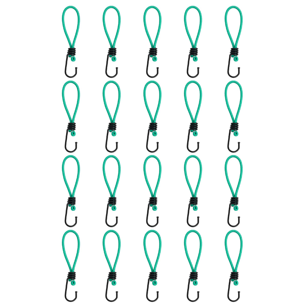 Bungee Cords with Hooks 20 pcs 15 cm