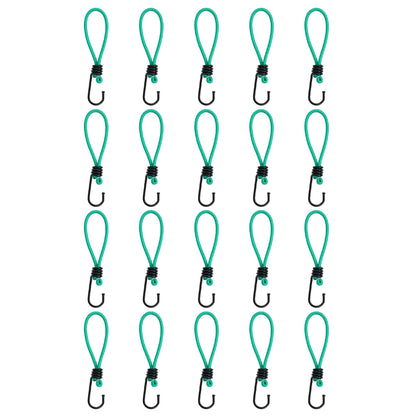 Bungee Cords with Hooks 20 pcs 15 cm