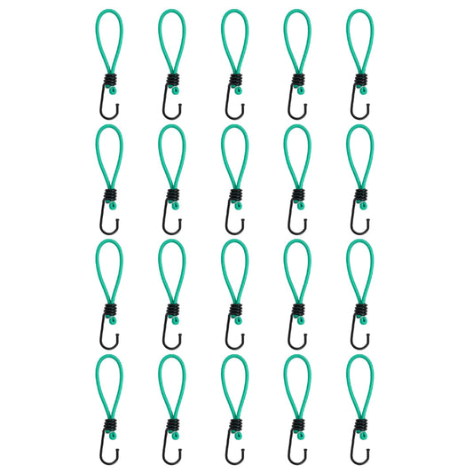 Bungee Cords with Hooks 20 pcs 15 cm