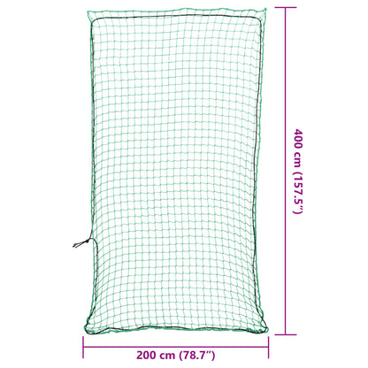Trailer Net with Elastic Rope Green 4x2 m PP