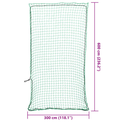 Trailer Net with Elastic Rope Green 6x3 m PP