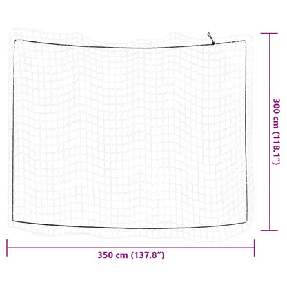Trailer Net with Elastic Rope White 3.5x3 m PP