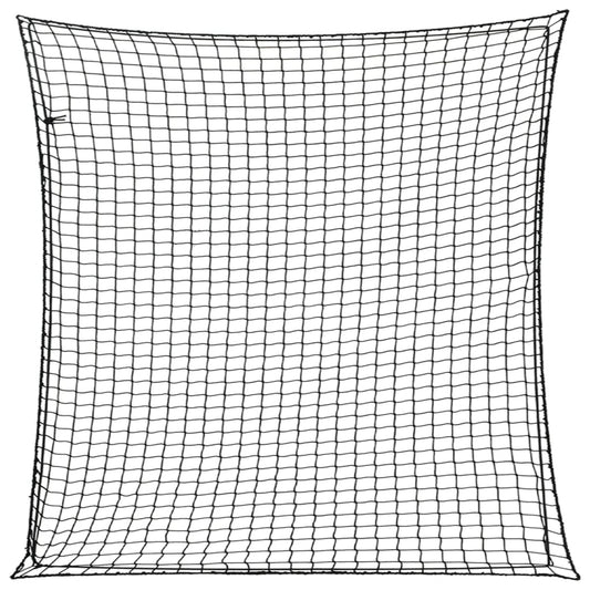 Trailer Net with Elastic Rope Black 3x3 m PP